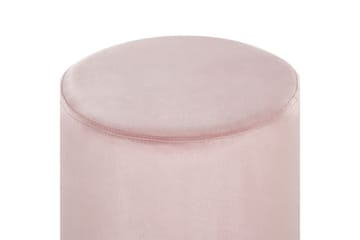 Sittpuff Brigitte Rosa/Silver - Rosa/Silver - Möbler - Fåtölj & stolar - Pall & puff - Sittpuff