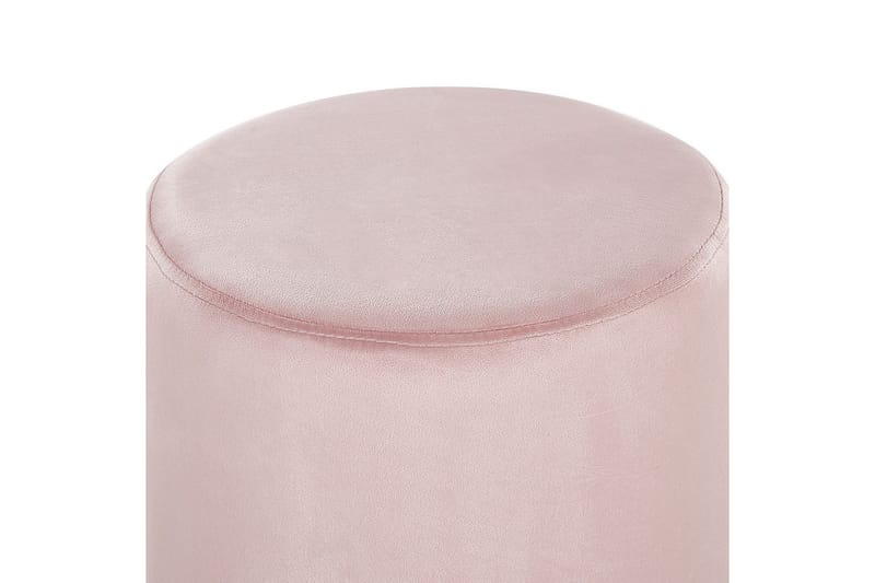 Sittpuff Brigitte Rosa/Silver - Rosa/Silver - Möbler - Fåtölj & stolar - Pall & puff - Sittpuff