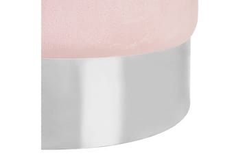 Sittpuff Brigitte Rosa/Silver - Rosa/Silver - Möbler - Fåtölj & stolar - Pall & puff - Sittpuff