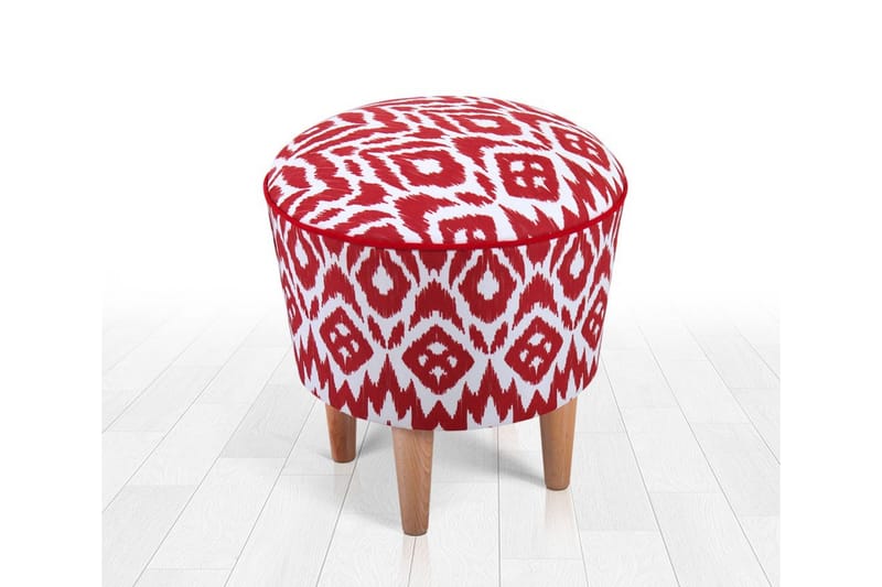 Charlottetown Sittpuff 42 cm - Röd - Möbler - Fåtölj & stolar - Pall & puff - Sittpuff