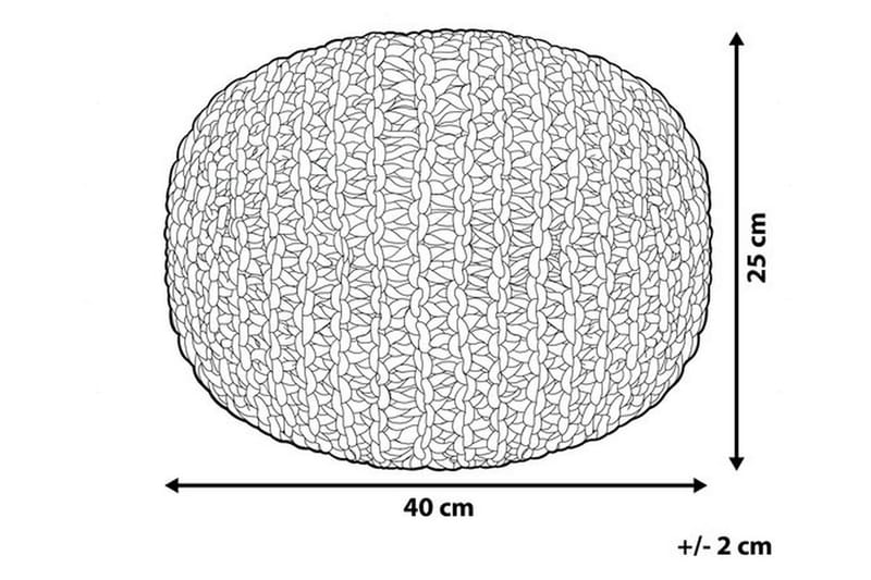 Conrad Sittpuff 40 cm - Grå - Möbler - Fåtölj & stolar - Pall & puff - Sittpuff