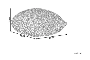 Conrad Sittpuff 50 cm - Gul - Möbler - Fåtölj & stolar - Pall & puff - Sittpuff