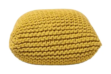 Conrad Sittpuff 50 cm - Gul - Möbler - Fåtölj & stolar - Pall & puff - Sittpuff