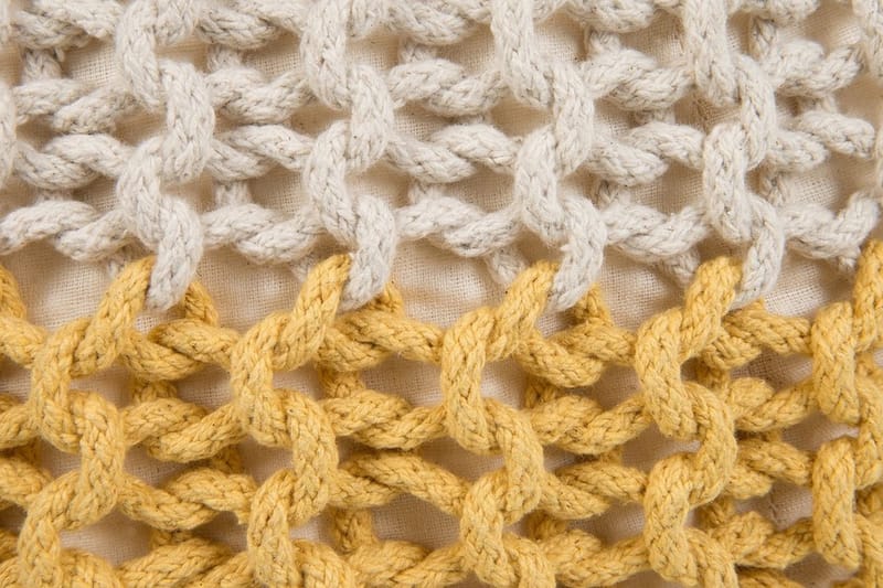 Conrad Sittpuff 50 cm - Gul - Möbler - Fåtölj & stolar - Pall & puff - Sittpuff