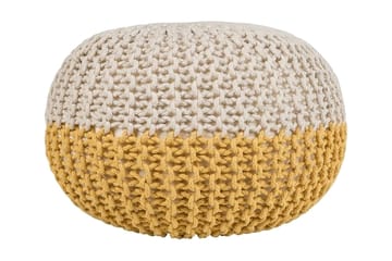 Conrad Sittpuff 50 cm - Gul - Möbler - Fåtölj & stolar - Pall & puff - Sittpuff