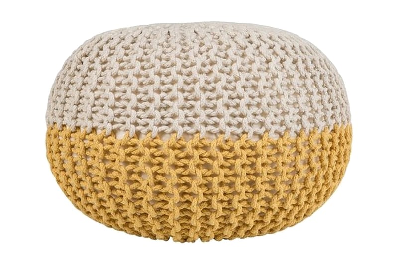 Conrad Sittpuff 50 cm - Gul - Möbler - Fåtölj & stolar - Pall & puff - Sittpuff