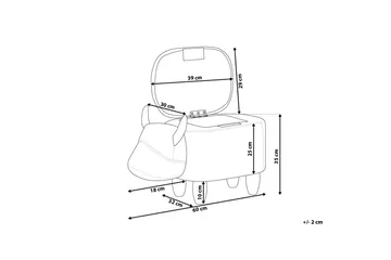 Cow Sittpuff 60 cm - Brun - Möbler - Fåtölj & stolar - Pall & puff - Sittpuff
