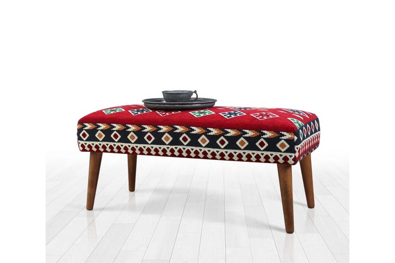 Crossett Sittpuff 91 cm - Röd - Möbler - Fåtölj & stolar - Pall & puff - Sittpuff