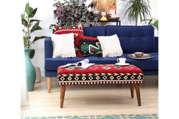 Crossett Sittpuff 91 cm - Röd - Möbler - Fåtölj & stolar - Pall & puff - Sittpuff