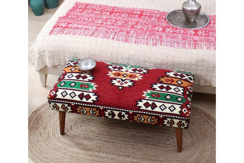 Crossett Sittpuff 91 cm - Röd/Grön - Möbler - Fåtölj & stolar - Pall & puff - Sittpuff