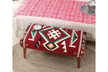 Crossett Sittpuff 91 cm - Röd/Vit - Möbler - Fåtölj & stolar - Pall & puff - Sittpuff