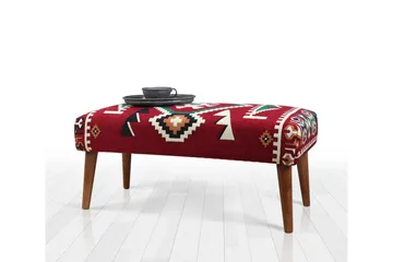 Crossett Sittpuff 91 cm - Röd/Vit - Möbler - Fåtölj & stolar - Pall & puff - Sittpuff