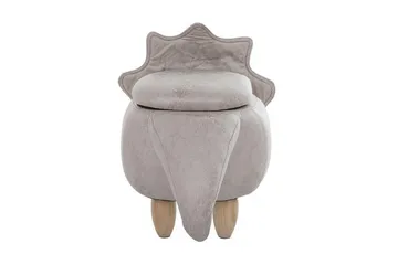 Daesia Sittpuff med Förvaring - Grå - Möbler - Fåtölj & stolar - Pall & puff - Sittpuff