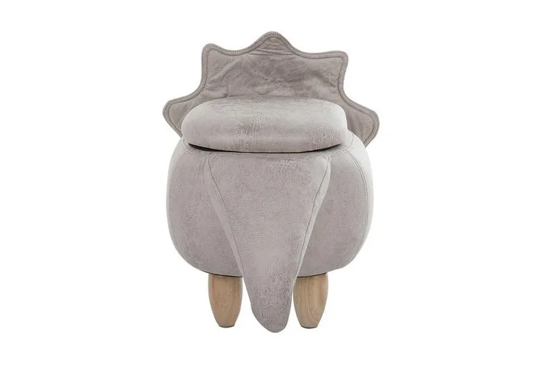 Daesia Sittpuff med Förvaring - Grå - Möbler - Fåtölj & stolar - Pall & puff - Sittpuff