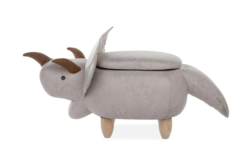 Daesia Sittpuff med Förvaring - Grå - Möbler - Fåtölj & stolar - Pall & puff - Sittpuff