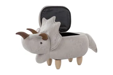 Daesia Sittpuff med Förvaring - Grå - Möbler - Fåtölj & stolar - Pall & puff - Sittpuff