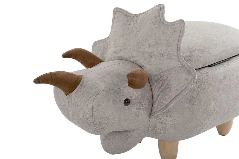 Daesia Sittpuff med Förvaring - Grå - Möbler - Fåtölj & stolar - Pall & puff - Sittpuff