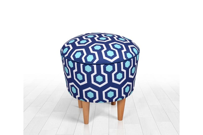 Debesis Sittpuff 42 cm - Blå - Möbler - Fåtölj & stolar - Pall & puff - Sittpuff