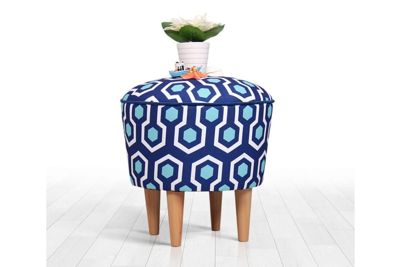 Debesis Sittpuff 42 cm, Blå