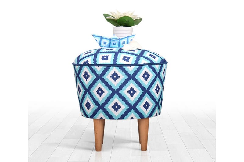 Debesis Sittpuff 42 cm - Ljusblå - Möbler - Fåtölj & stolar - Pall & puff - Sittpuff