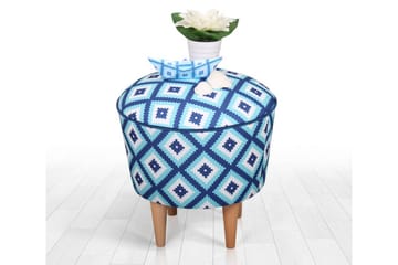 Debesis Sittpuff 42 cm - Ljusblå - Möbler - Fåtölj & stolar - Pall & puff - Sittpuff