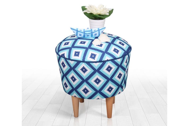 Debesis Sittpuff 42 cm - Ljusblå - Möbler - Fåtölj & stolar - Pall & puff - Sittpuff