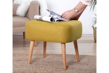 Demopolis Sittpuff 50 cm - Gul - Möbler - Fåtölj & stolar - Pall & puff - Sittpuff