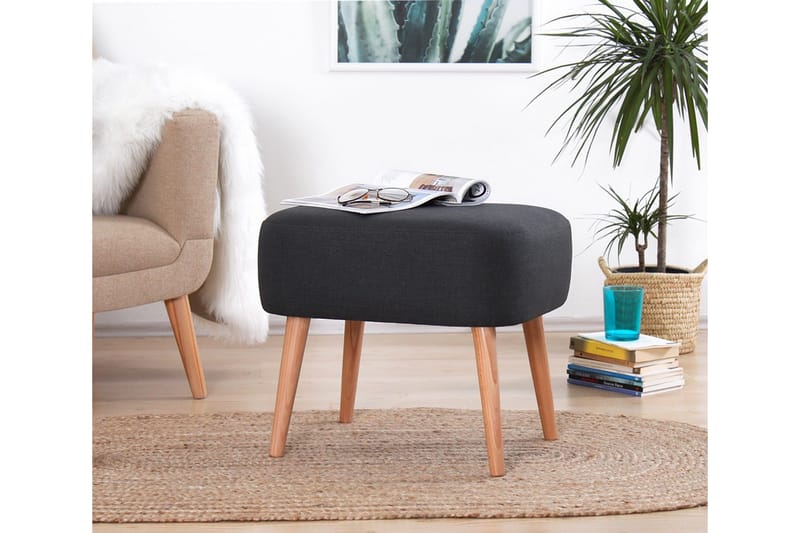 Demopolis Sittpuff 50 cm, Mörkgrå