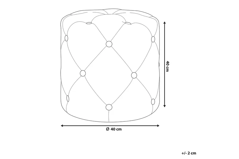 Devose Sittpuff - Rosa - Möbler - Fåtölj & stolar - Pall & puff - Sittpuff