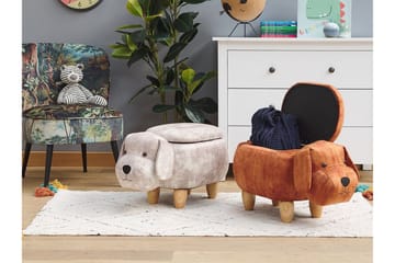 Doggy Sittpuff med Förvaring - Beige - Möbler - Fåtölj & stolar - Pall & puff - Sittpuff