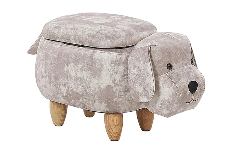 Doggy Sittpuff med Förvaring, Beige