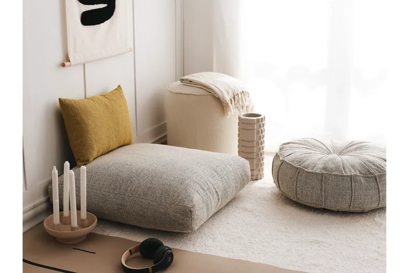 Dokuma Sittpuff 70 cm - Ljusgrå - Möbler - Fåtölj & stolar - Pall & puff - Sittpuff