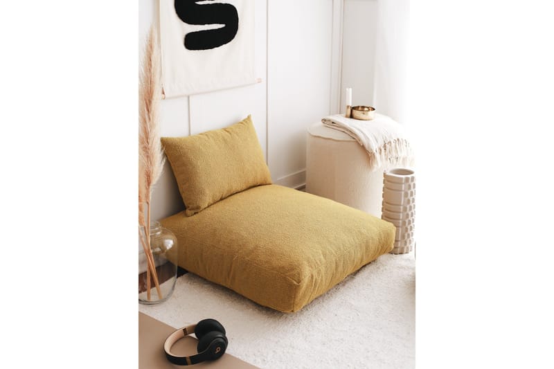 Dokuma Sittpuff 70 cm - Senap - Möbler - Fåtölj & stolar - Pall & puff - Sittpuff