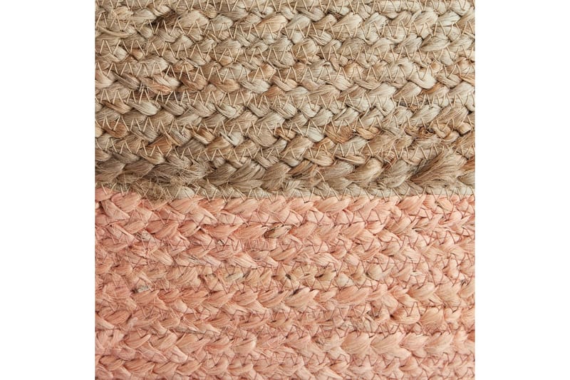 Sittpuff Duki Natur/Beige/Rosa - Natur/Beige/Rosa - Möbler - Fåtölj & stolar - Pall & puff - Sittpuff