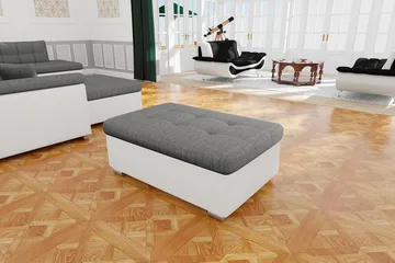 Dynir Puff - Svart/Grå/Vit - Möbler - Fåtölj & stolar - Pall & puff - Sittpuff