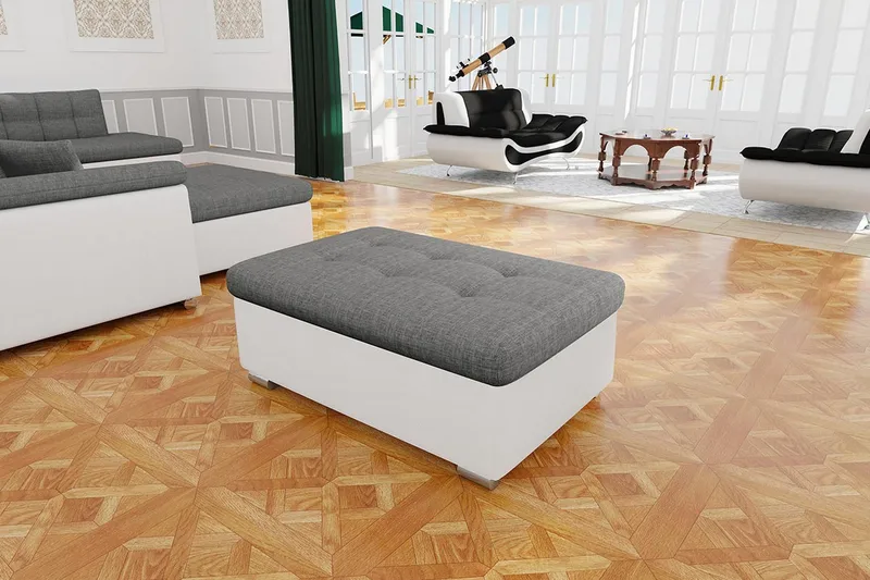 Dynir Puff - Svart/Grå/Vit - Möbler - Fåtölj & stolar - Pall & puff - Sittpuff