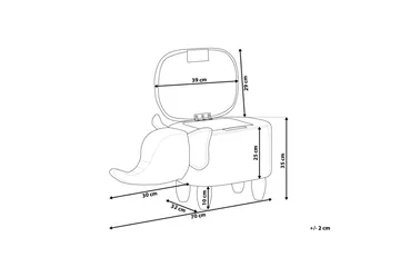 Elephant Sittpuff 70 cm - Grå - Möbler - Fåtölj & stolar - Pall & puff - Sittpuff