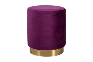 Fotpall LA PERLA D35xH42cm tyg: sammet lila - Möbler - Fåtölj & stolar - Pall & puff - Sittpuff