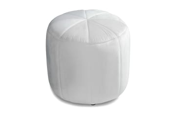 Fotpall Vera 55x40 cm Sammet - Vit - Möbler - Fåtölj & stolar - Pall & puff - Sittpuff