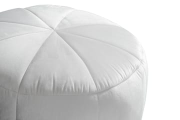 Fotpall Vera 55x40 cm Sammet - Vit - Möbler - Fåtölj & stolar - Pall & puff - Sittpuff