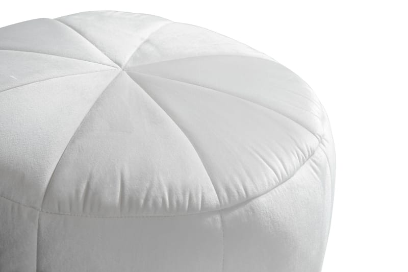 Fotpall Vera 55x40 cm Sammet - Vit - Möbler - Fåtölj & stolar - Pall & puff - Sittpuff