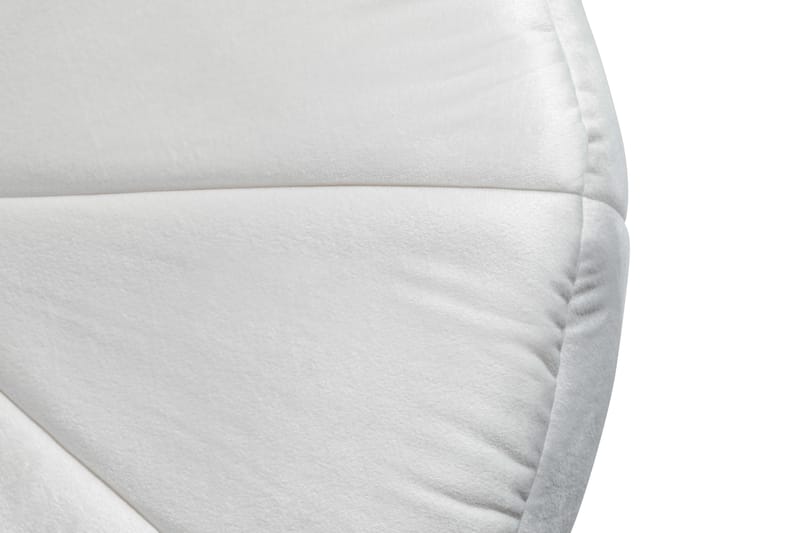 Fotpall Vera 55x40 cm Sammet - Vit - Möbler - Fåtölj & stolar - Pall & puff - Sittpuff
