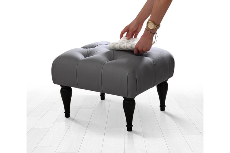 Frankfort Sittpuff 51 cm - Grå - Möbler - Fåtölj & stolar - Pall & puff - Sittpuff
