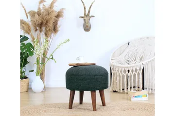 Fredericton Sittpuff 45 cm - Grön - Möbler - Fåtölj & stolar - Pall & puff - Sittpuff