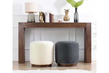 Galena Sittpuff 42 cm - Beige - Möbler - Fåtölj & stolar - Pall & puff - Sittpuff