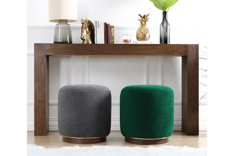 Galena Sittpuff 42 cm - Grå - Möbler - Fåtölj & stolar - Pall & puff - Sittpuff