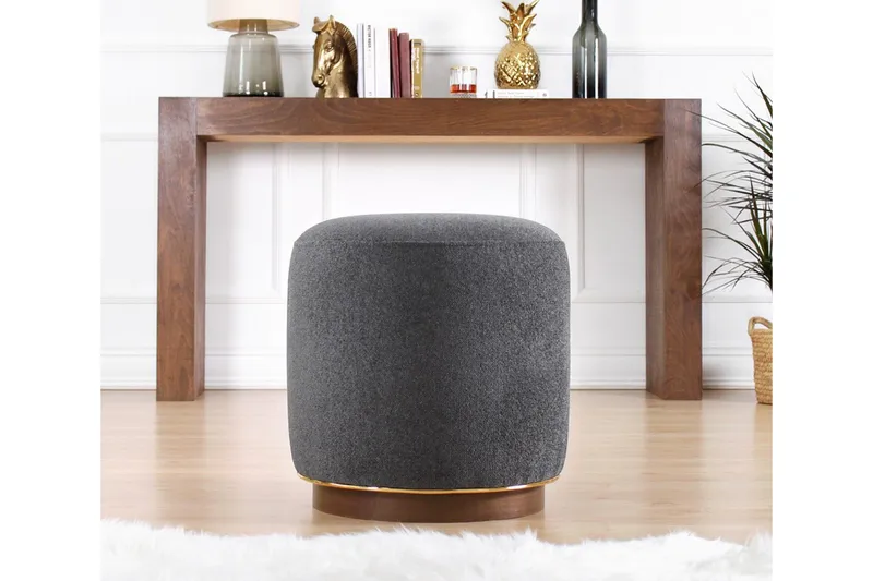 Galena Sittpuff 42 cm - Grå - Möbler - Fåtölj & stolar - Pall & puff - Sittpuff