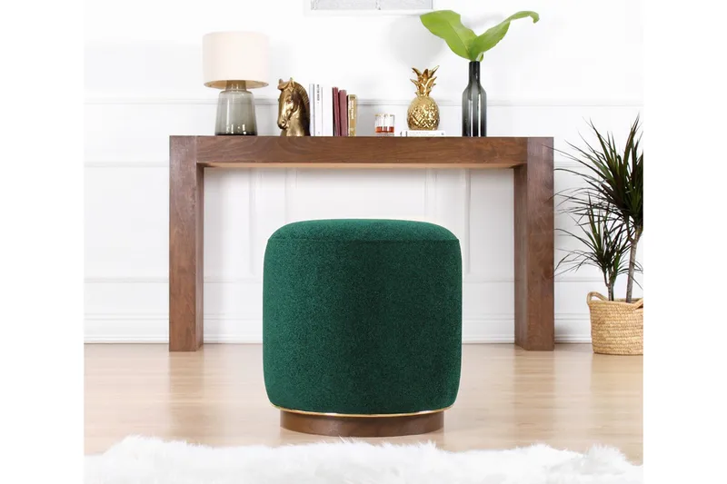 Galena Sittpuff 42 cm - Mörkgrön - Möbler - Fåtölj & stolar - Pall & puff - Sittpuff