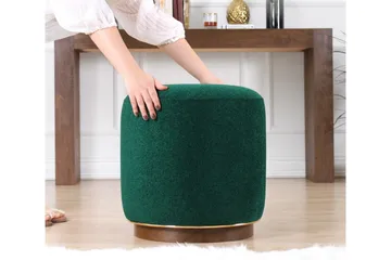 Galena Sittpuff 42 cm - Mörkgrön - Möbler - Fåtölj & stolar - Pall & puff - Sittpuff