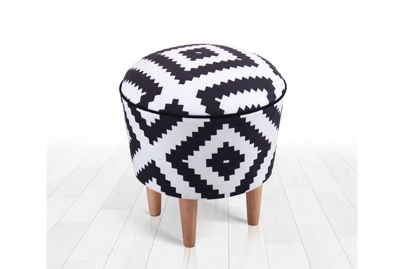 Galesburg Sittpuff 42 cm - Svart - Möbler - Fåtölj & stolar - Pall & puff - Sittpuff
